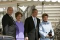 With King Harald V and Queen Sonja of Norway, March 7, 2005