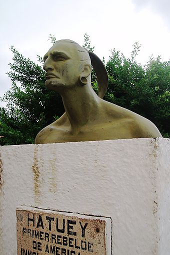 Monument of Hatuey, an early Taíno chief of Cuba