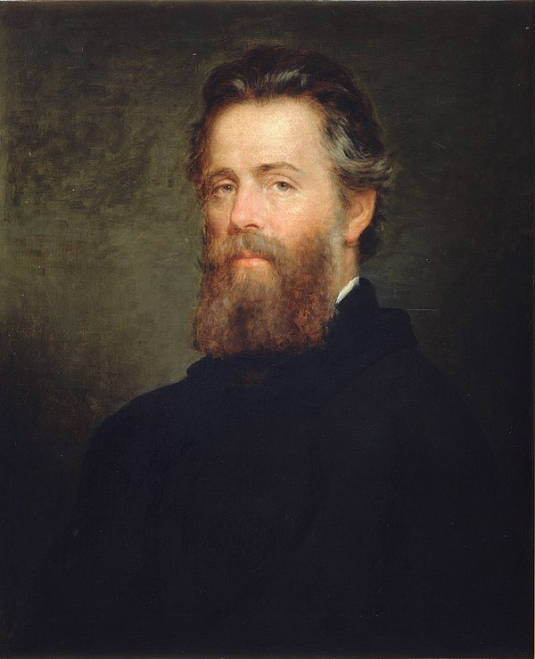 Melville depicted in an 1870 portrait by Joseph Oriel Eaton
