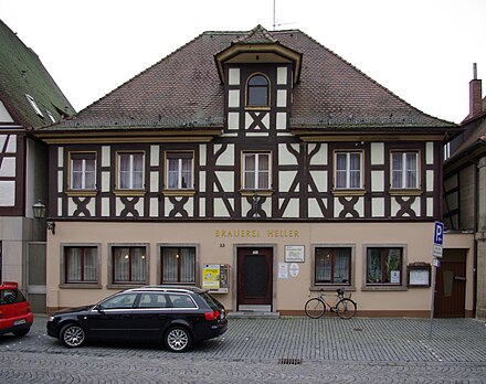 a brewery in the historical center of Herzogenaurach