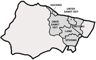 Map of the localities of Hietzing