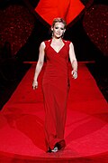 Hilary Duff at The Heart Truth's Red Dress Collection Fashion Show at Bryant Park during New York Fashion Week on February 13, 2009