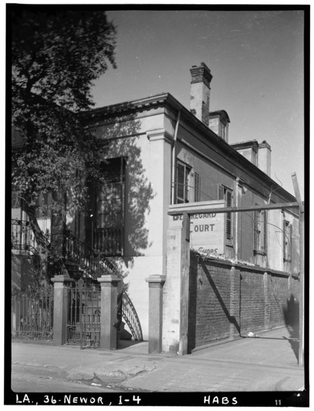 File:Historic American Buildings Survey Richard Koch, Photographer, March, 1934 EAST CORNER - Beauregard House, 1113 Chartres Street, New Orleans, Orleans Parish, LA HABS LA,36-NEWOR,1-4.tif