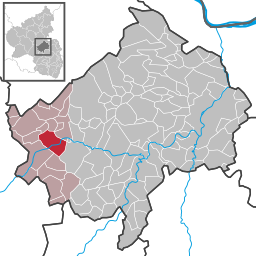 Läget för Hochstetten-Dhaun i Landkreis Bad Kreuznach