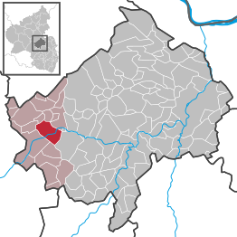 Kaart van Hochstetten-Dhaun