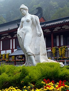 Statua di Yang Guifei (719–756), la concubina preferita dell'imperatore della Cina Xuan Zong.