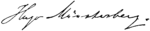 Hugo Münsterberg signature.png