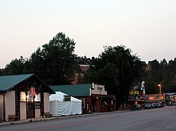 Hulett'te Main Street (WY Hwy 24)