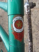 Humber trademark Raleigh-made cycle Humber-Raleigh Headtube (4542136807).jpg