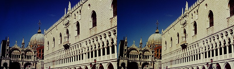 Doge's Palace view along Piazzetta San Marco