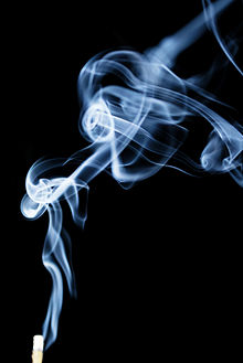 Incense burning fragrance from its material Incense stick.JPG