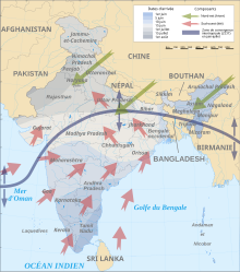 India southwest summer monsoon onset map-fr.svg