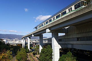 Rokkō Island Line Transit system in Kobe, Japan