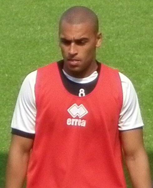 Vaughan during a Norwich City training session in August 2012