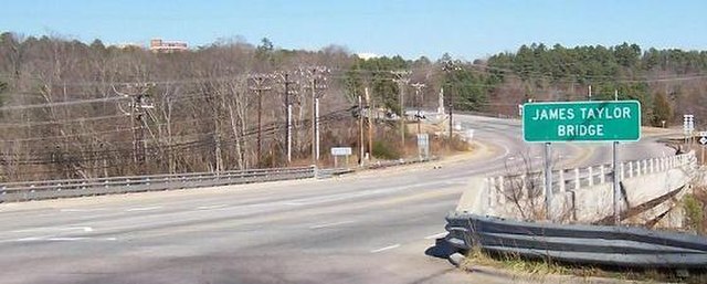 James Taylor Bridge, Chapel Hill, North Carolina, part of the US-15/501 route