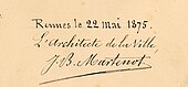 signature de Jean-Baptiste Martenot