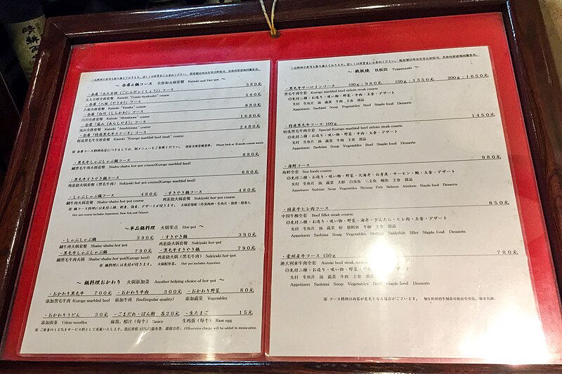 File:Kaiseki menu at Gonin Byakusho Japanese Restaurant (20150822181300).jpg