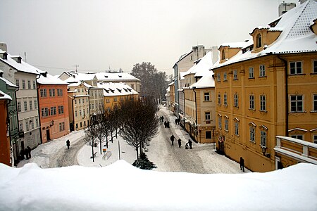 Prague old town under snow 2010