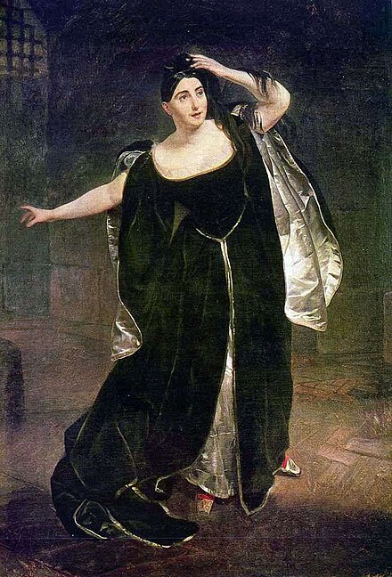Como Anna Bolena (Anne Boleyn), 1830, por Karl Bryullov