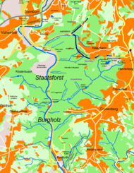 Karte des Staatsforst Burgholz
