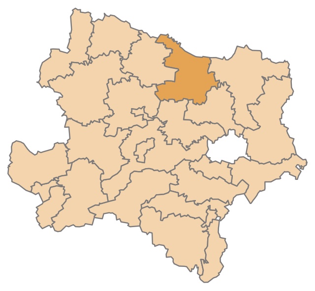 Distret de Hollabrunn - Localizazion