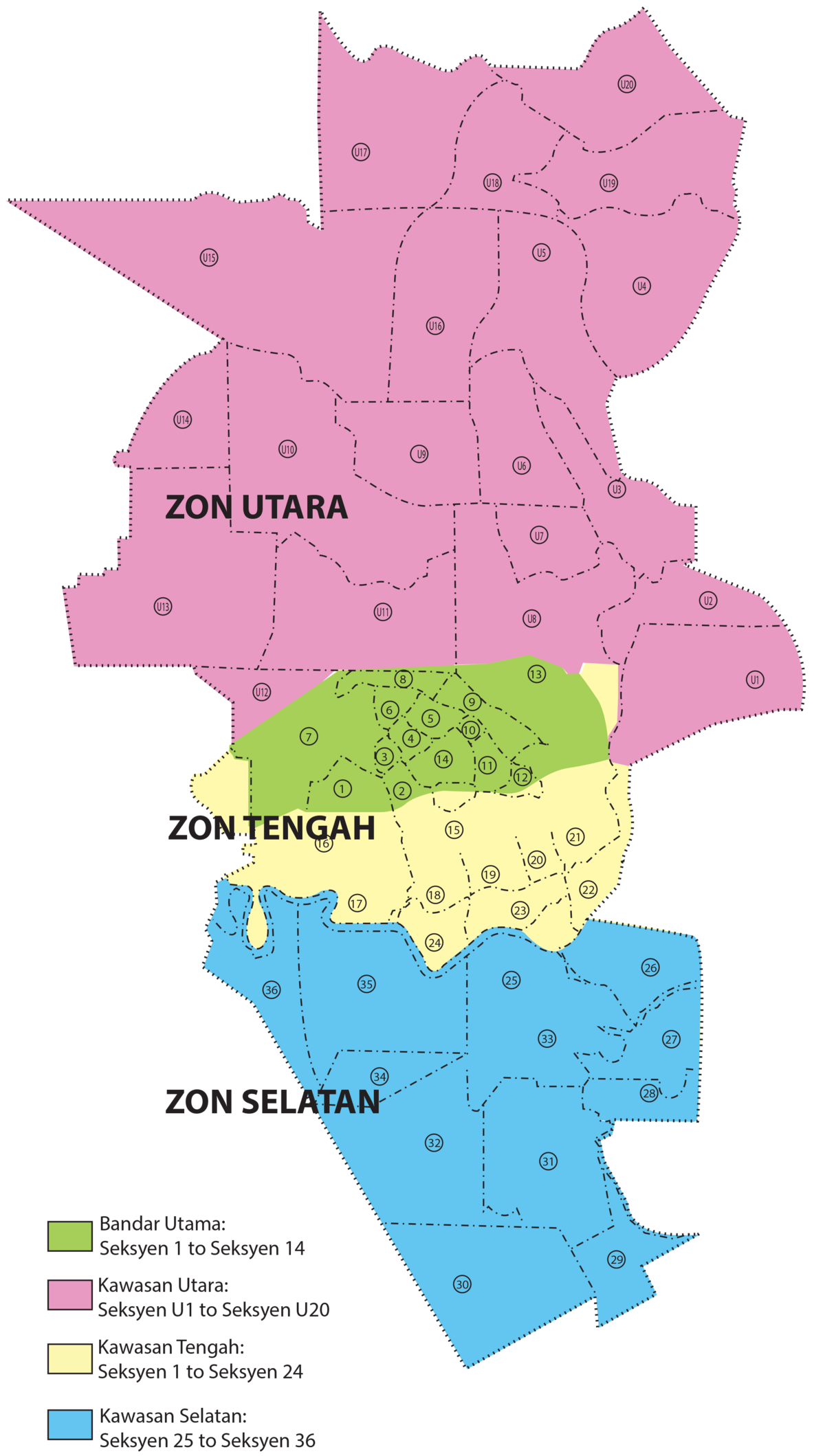 Peta Seksyen 27 Shah Alam - Percontohan y
