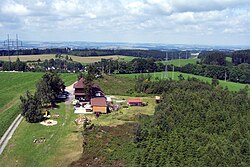 Semanínský hřbet z rozhledny Kozlovský kopec