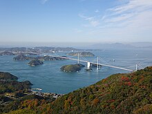 Kurushima Strait Bridge on the Shimanami Kaidō