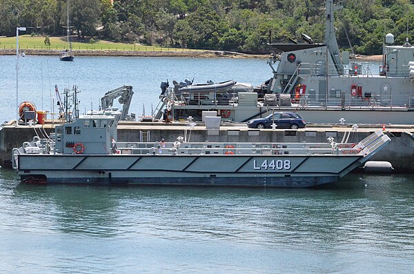 LHD Landing Craft L4408 (with a second LCC berthed behind it)
