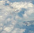 Chilská strana Mount Fitz Roy při pohledu z letadla