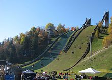 Lake Placid Olympic Ski Jumping Complex from below.jpg