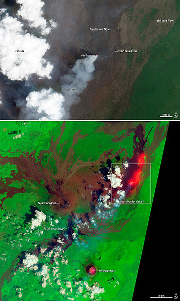 File:Lava Flow near Nyamuragira Volcano - NASA Earth Observatory.jpg