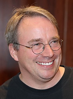 Linus Torvalds vuonna 2018.
