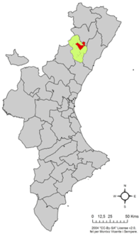 Localització d'Atzeneta del Maestrat respecte del País Valencià.png