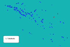 Localização da comuna de Tatakoto (a vermelho) em Tuamotu-Gambier.