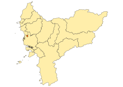 Location within West Kalimantan