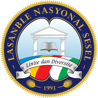 Logo of the National Assembly of Seychelles.