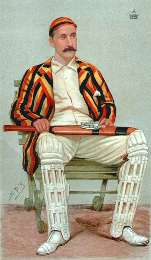 Caricature of Lord Hawke by Spy, first published in Vanity Fair on 24 September 1892 with the caption "Yorkshire Cricket".