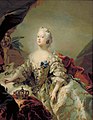 Portræt af Dronning Louise. Oliemaleri: Carl Gustaf Pilo, Statens Museum for Kunst (ca. 1747)