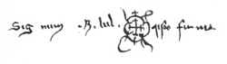 Ramon Llulls signatur