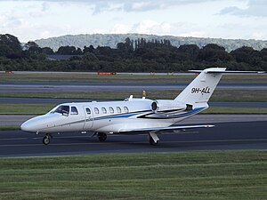 Luxwing Cessna CitationJet CJ2 (9H-ALL) @ MAN, July 2016.jpg