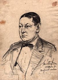 Márton Ferenc (1884–1940) festő arcképrajza Szomory Emilről 1915-ből