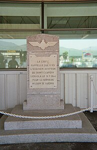 Mémorial de Saint-Exupéry, Bastia airport 01.jpg