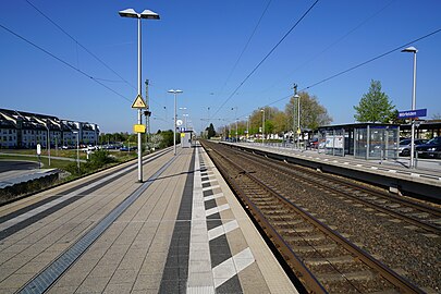 Bahnsteige nach der Sanierung