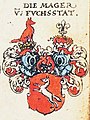 Wappen der Mutter aus dem Geschlecht derer Mager von Fuchsstatt