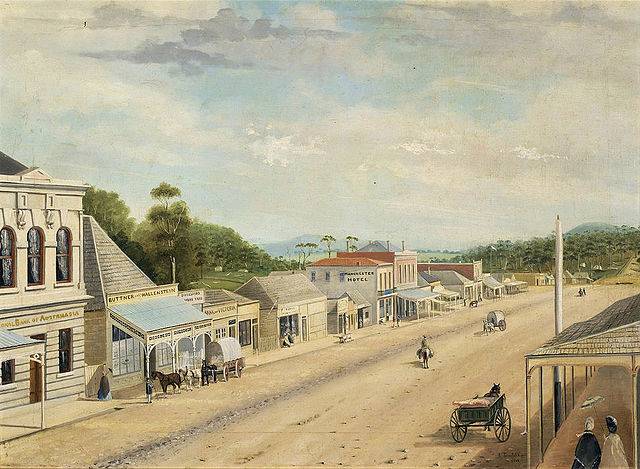 J. Tenseld, Main Street, Daylesford, 1862, State Library of Victoria