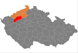 Distretto di Louny – Localizzazione