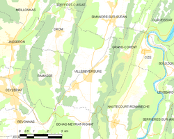 Kart over Villereversure