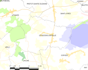 Poziția localității Le Plessis-Lastelle