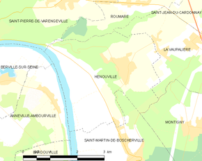 Poziția localității Hénouville